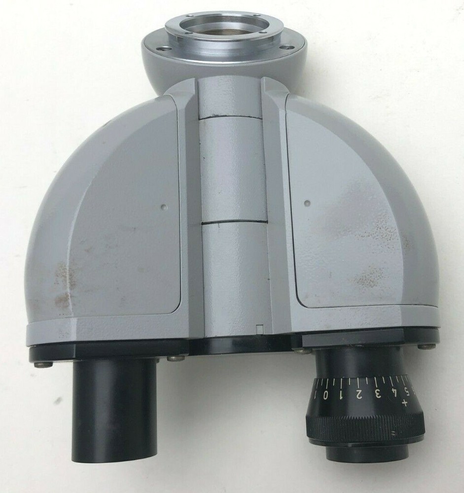 ZEISS WEST GERMANY binocular microscope head 47 30 11-9901 GRAY