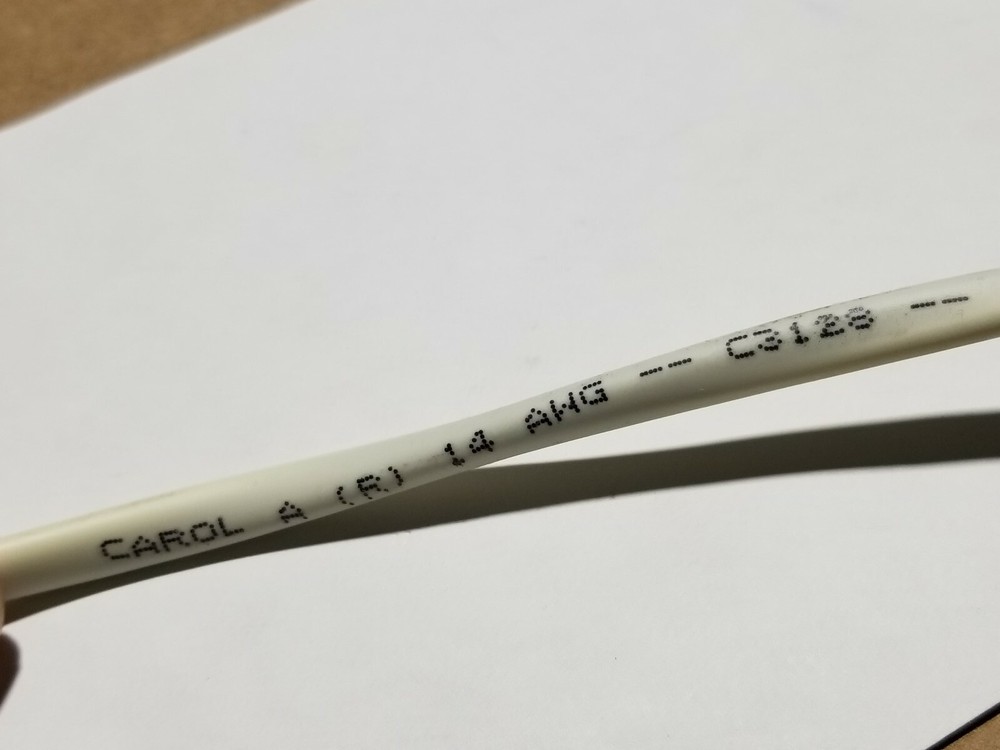 Carol C3128 14/2C Twisted Stranded Plenum Audio/Security/Alarm Cable White/100ft