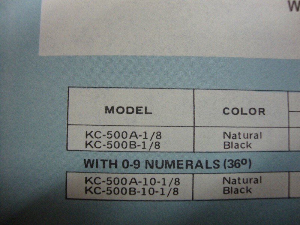Alco Knob KC-500B 1/8 Solid CNC Aluminum Control Knob Dial