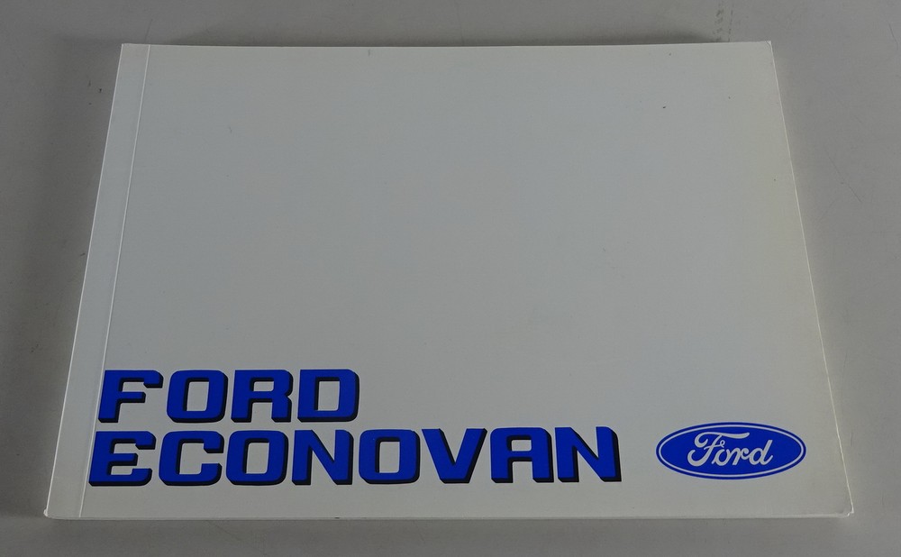 Operating Manual / Handbook Ford Econovan Stand 09/1986