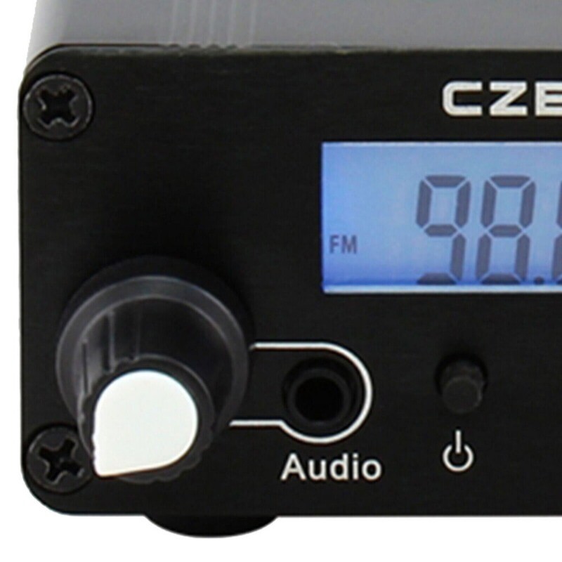 FM Transmitter Church 0.5W Mini Radio Stereo Station Black w/ Antenna CZE05B NEW