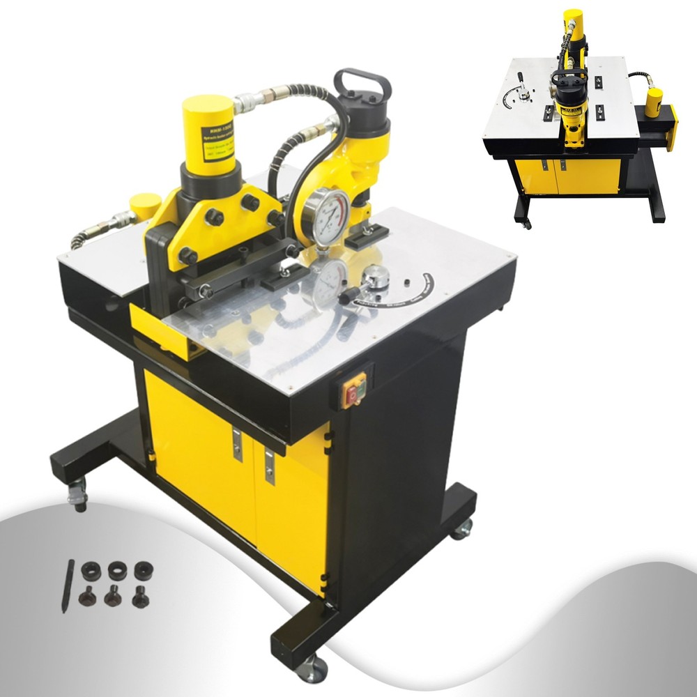 110V 900W 200-Type Hydraulic Busbar Processing Machine 3-in-1 Cut/Bend/Punch