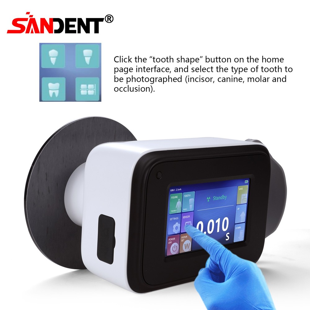 Portable SANDENT X Mobile Ray Unit Digital Machine High Frequency Shield DT