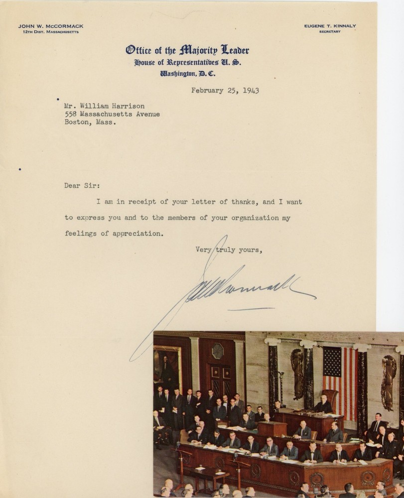 John McCormack – TSL from 1943 + COA