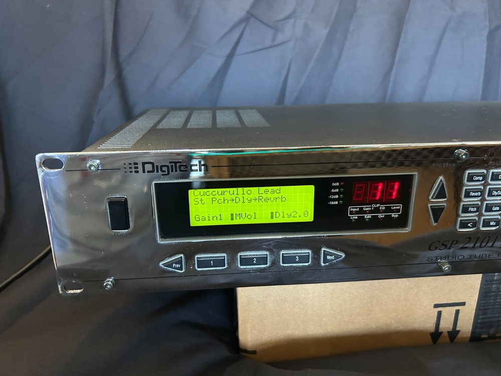 RARE Chrome DigiTech GSP2101 Artist PRO Guitar Rack Multi-Effects Unit MINT