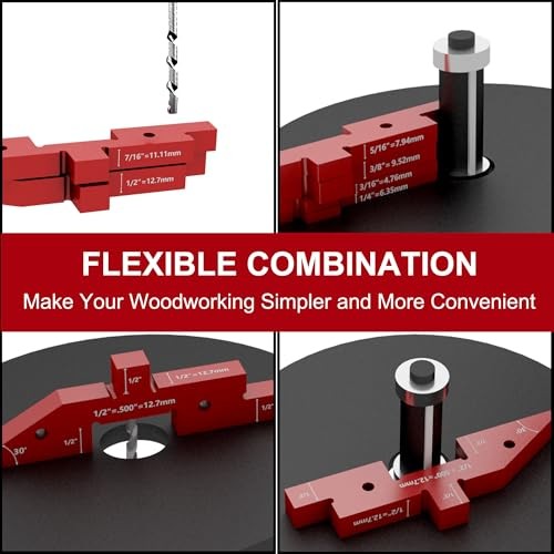 Setup Blocks Woodworking, 7 Pcs 7 Pcs Setup Bars + 1 Pcs Triangle Ruler