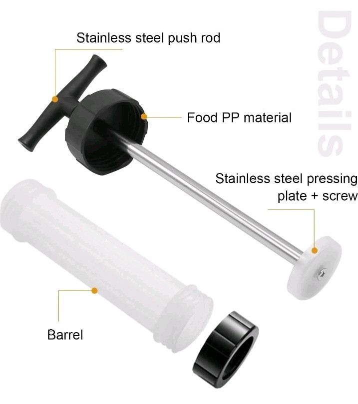 Sausage Maker Kitchen Stuffer Tool Manual Meat Filling...