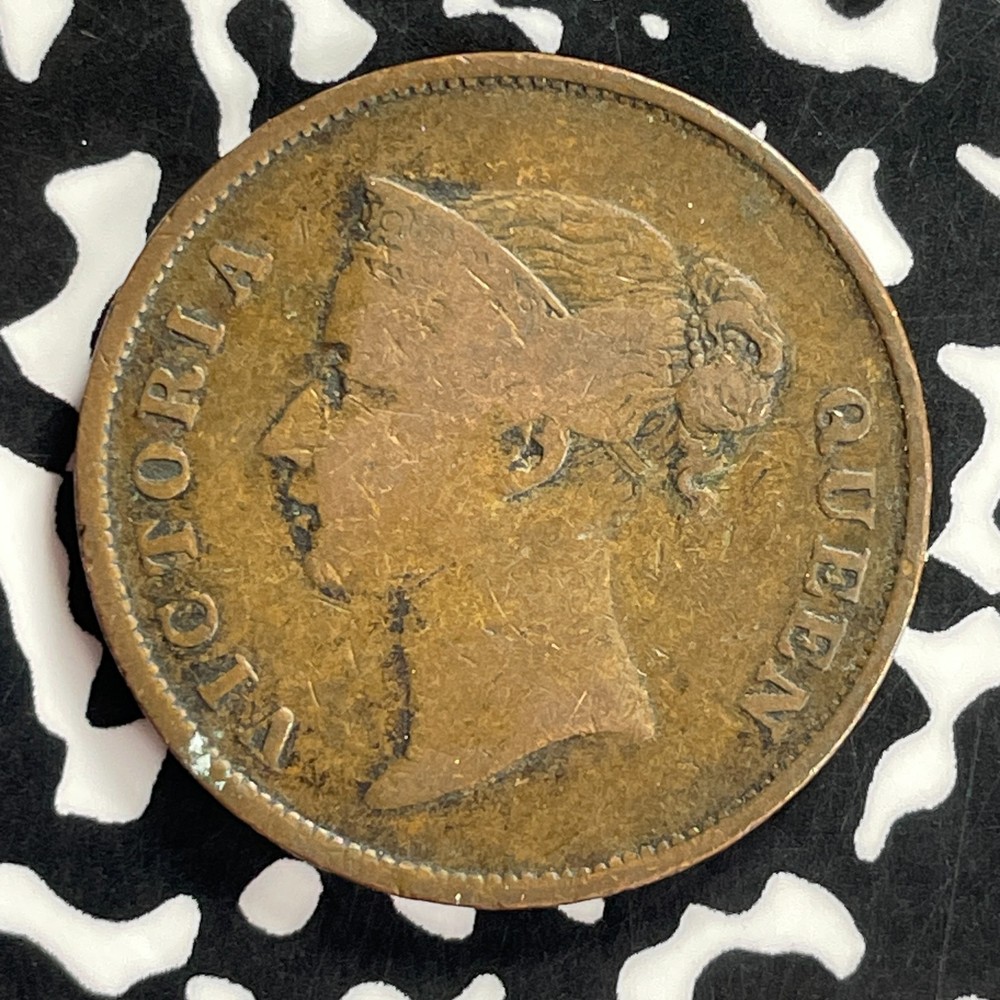 1862 Straits Settlements 1 Cent Lot#T9637