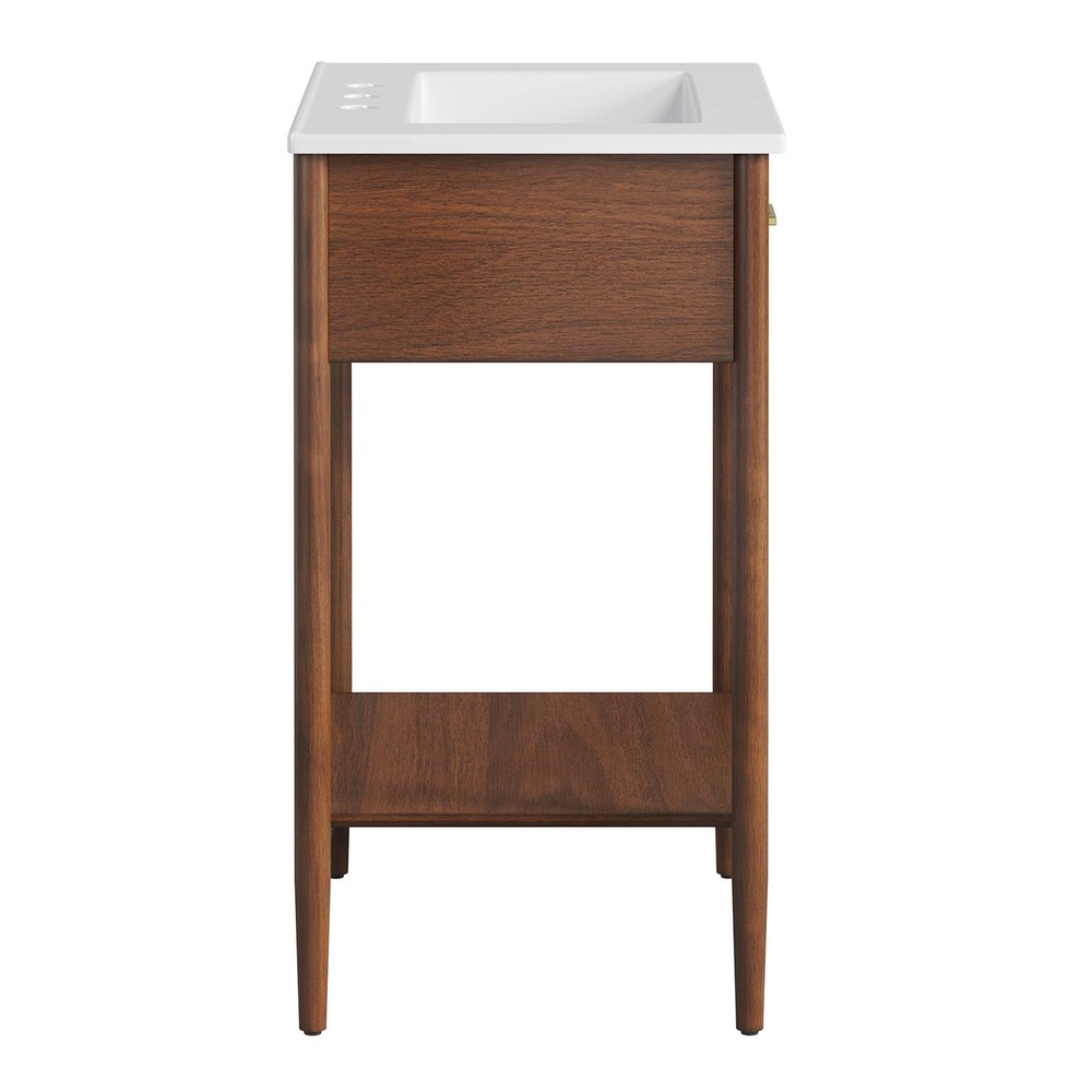 Zaire 24" Bathroom Vanity in Walnut White