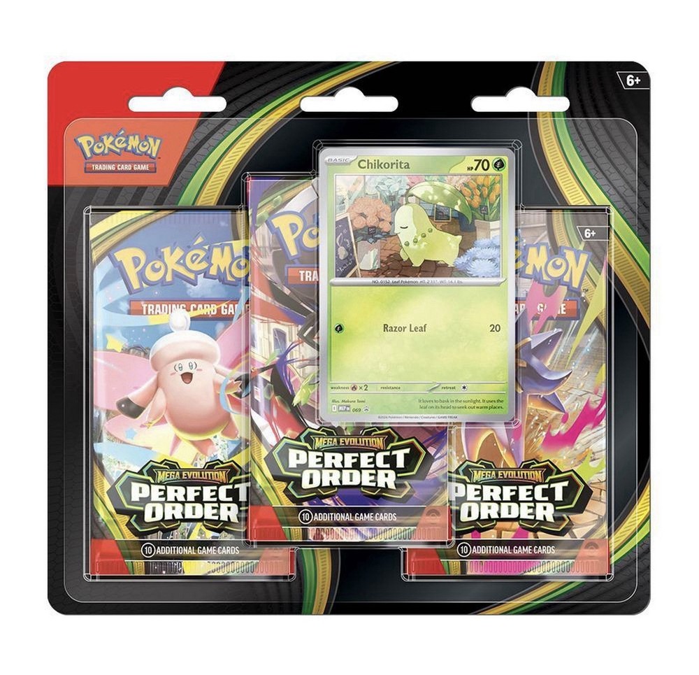 Pokémon Trading Card Game: Mega EvolutionPerfect Order 3-Booster Blister