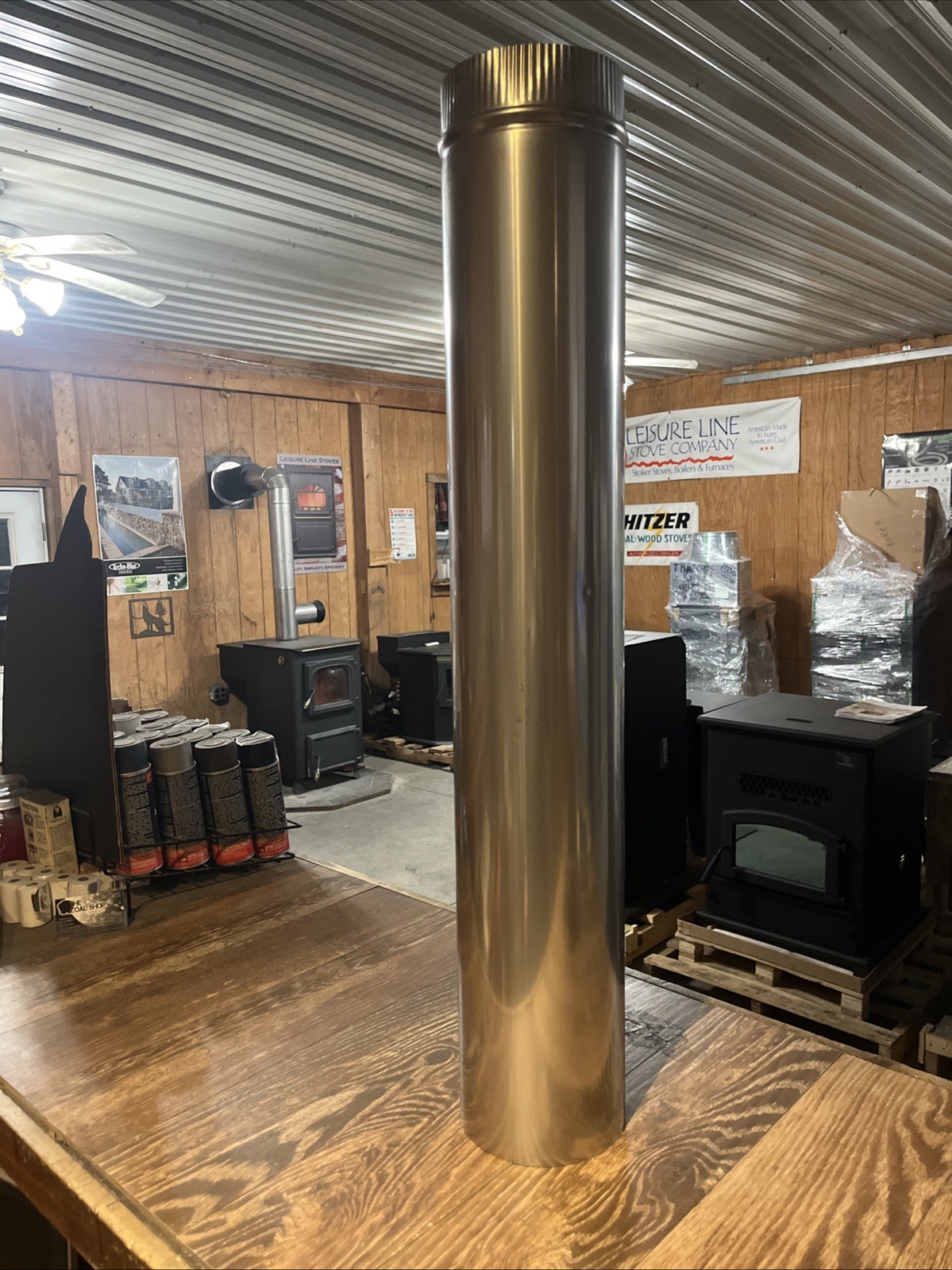 6”x36” Stainless Steel Single Wall Stove Pipe