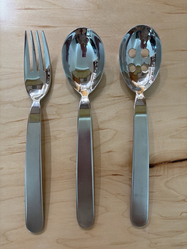 Dansk Graves Studio Stainless Steel Flatware Set. 3 Piece Serving set