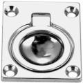 SPARTAN #1503-(1-1/4)" FLUSH RING PULL, SOLID BRASS, POLISHED CHROME-PLATED
