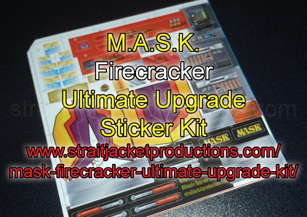 MASK M.A.S.K. Firecracker Ultimate Upgrade Custom Sticker Label Decal Kit