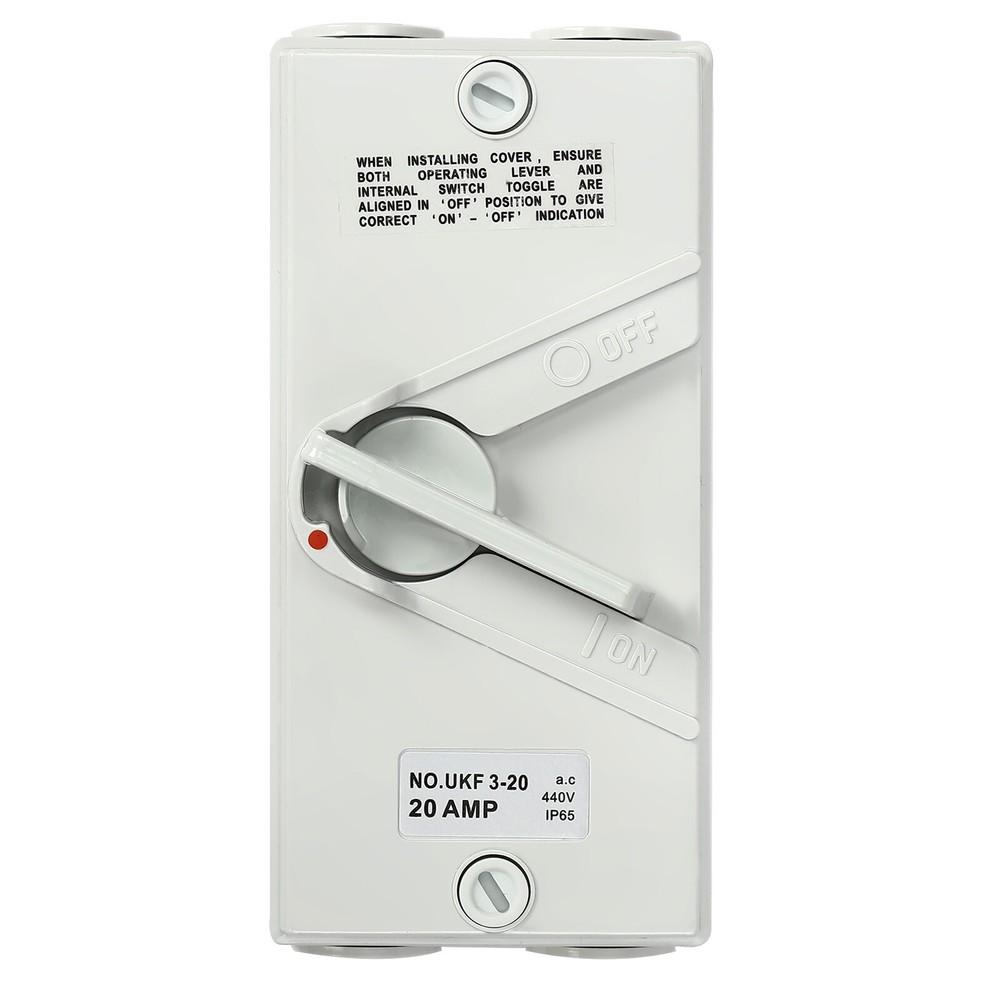 440V 20A 3 Pole Wall-Mounted Isolation Switch Waterproof Safety Isolation Switch
