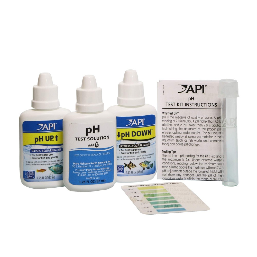 API Freshwater Aquarium pH Test Adjuster Kit 250 Tests Fish Care Solution