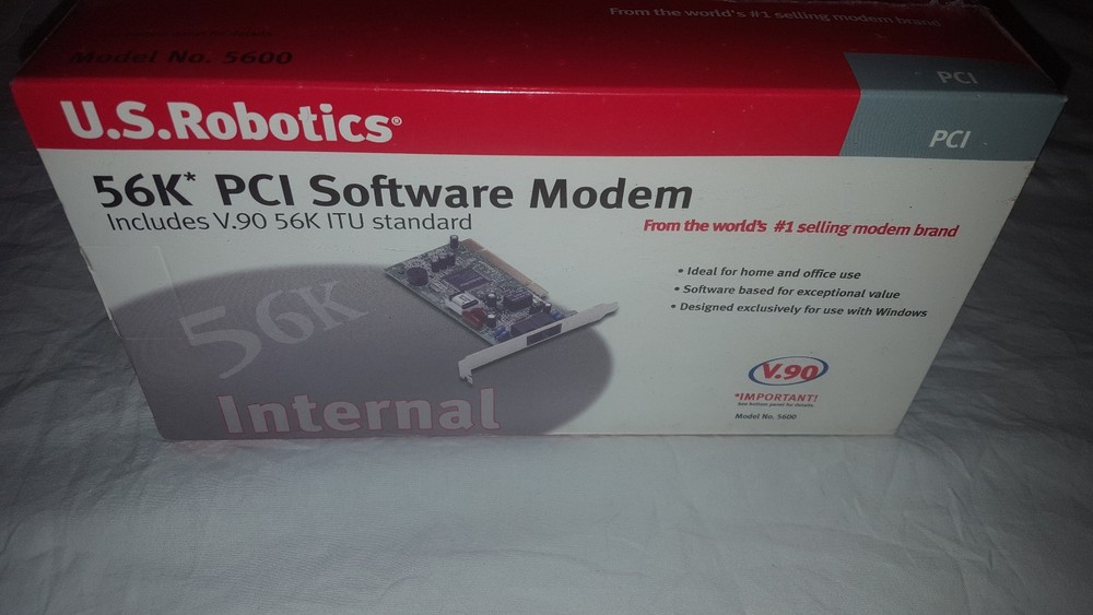 **New** U.S. Robotics USR5600 56K* PCI Software Modem **EL**