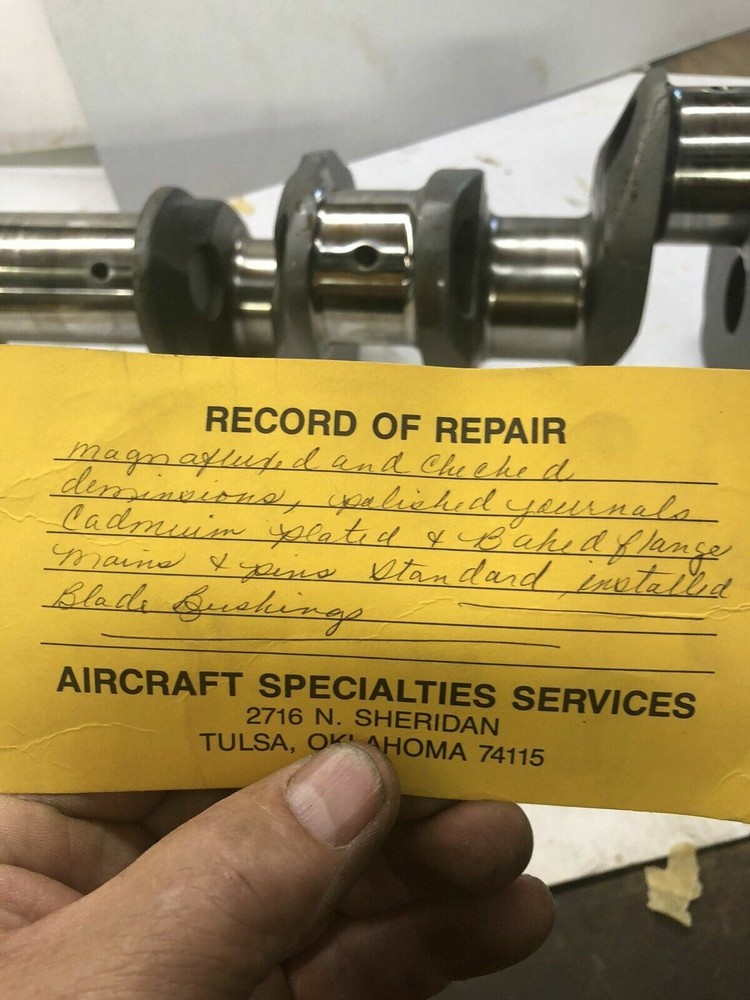 CONTINENTAL O-470-13 CRANKSHAFT CERTIFIED