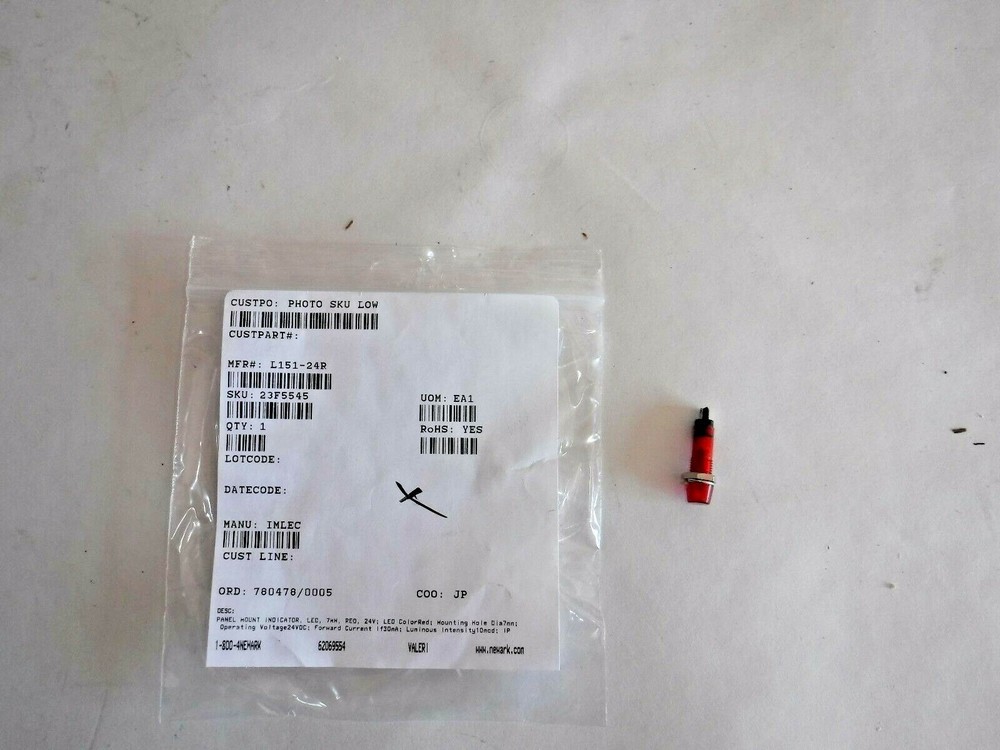 IMLEC L151-24R LED Panel Mount Indicator Red (T)