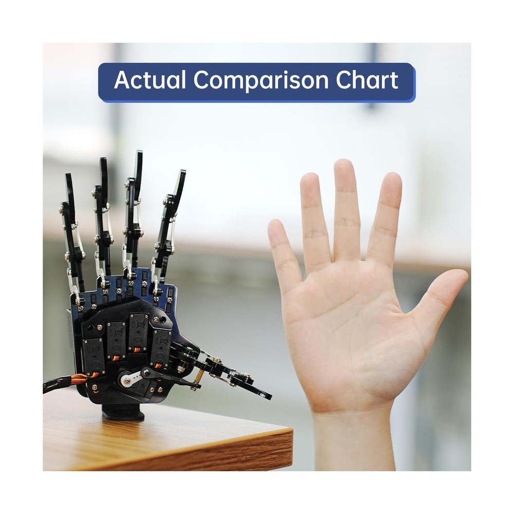 Robot Hand Five Fingers Solely Movement Bionic Robot Mechanical Arm Hand DIY ...