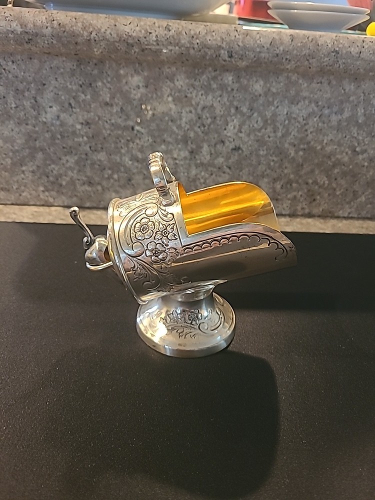 Silver-Plated Rainard Sugar Scuttle w/ Matching Scoop
