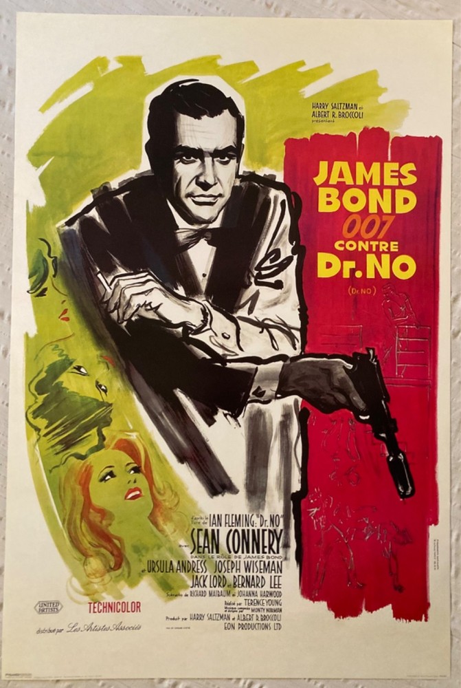 Dr. No James Bond French Movie Poster Repro 2007 Pyramid Sean Connery