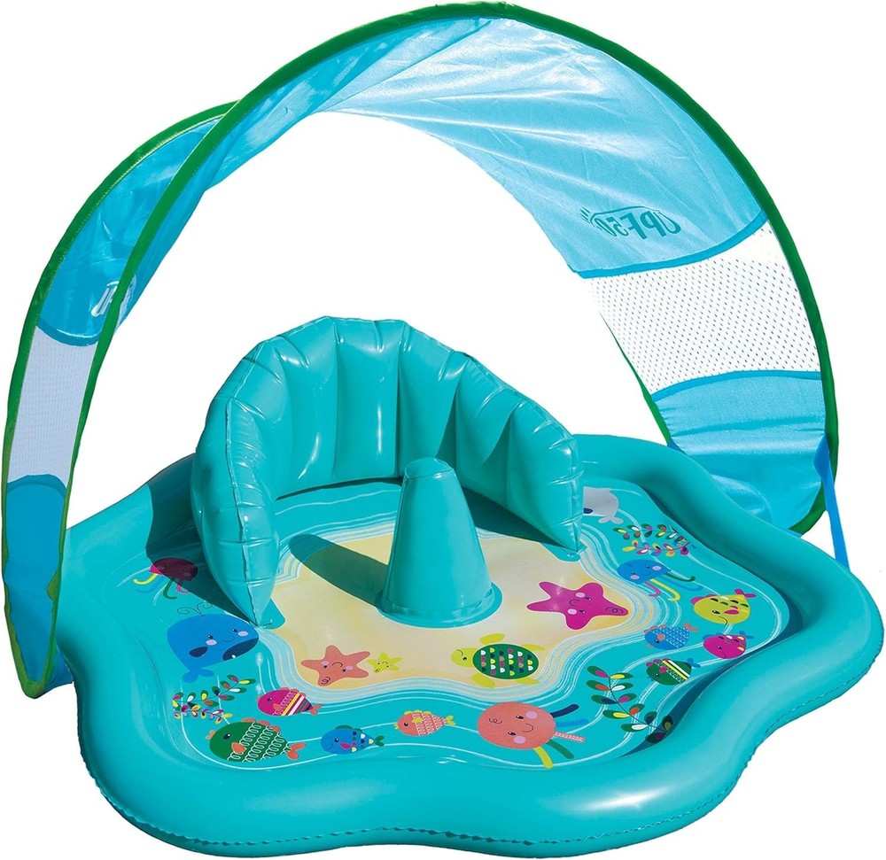 Infant Baby Pool Float with Canopy - Ages 6-24