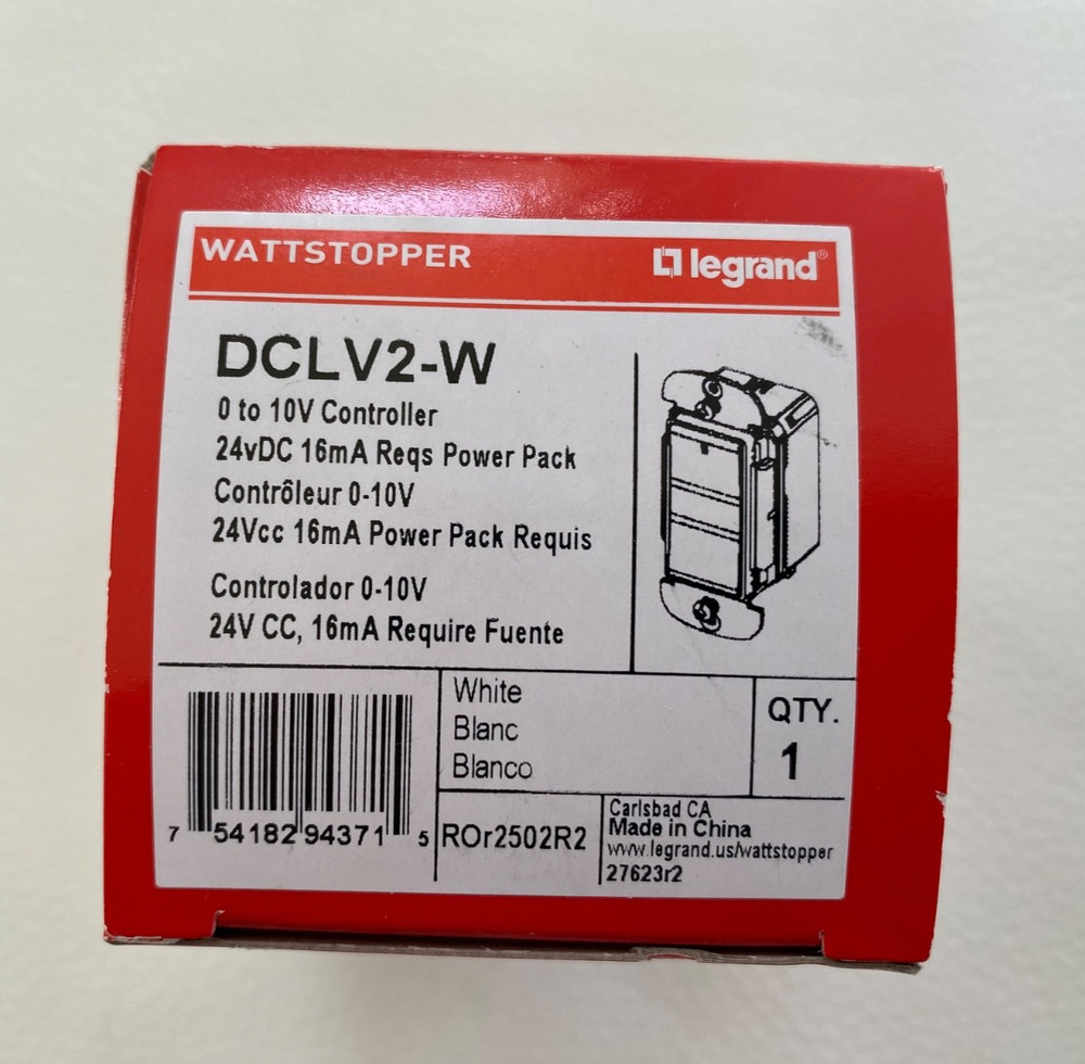 LEGRAND WATTSTOPPER  DCLV2-W (0-10V CONTROLLER WHITE) Retail Packaging