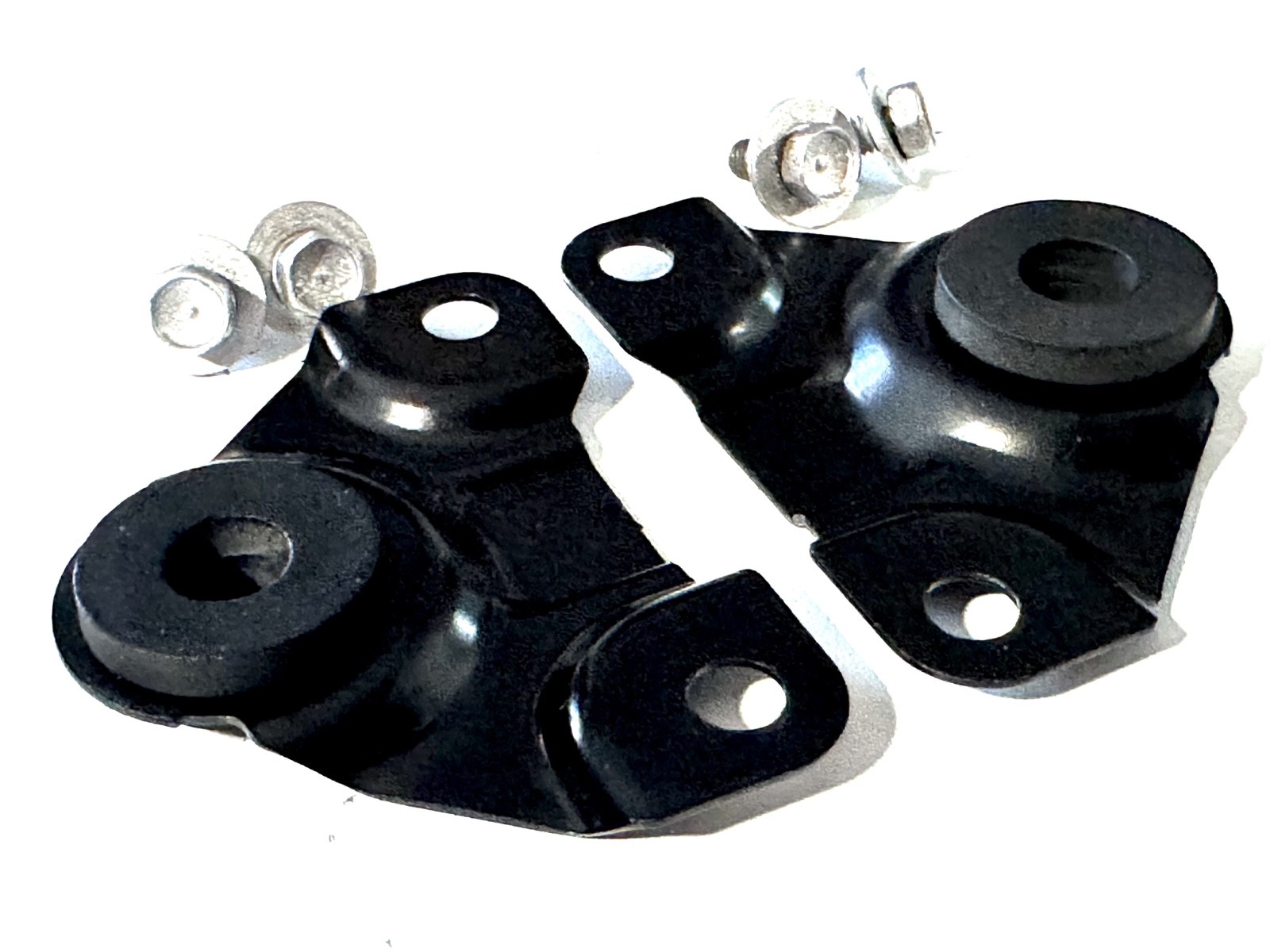 90-97 Honda Accord Radiator Top Mount Bracket Set Pair Black OEM