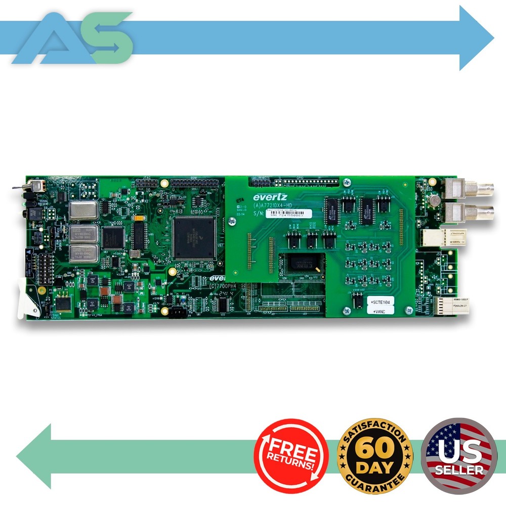 Evertz 7721DD4-HD HD/SD-SDI Quad Data De-embedder Card Module