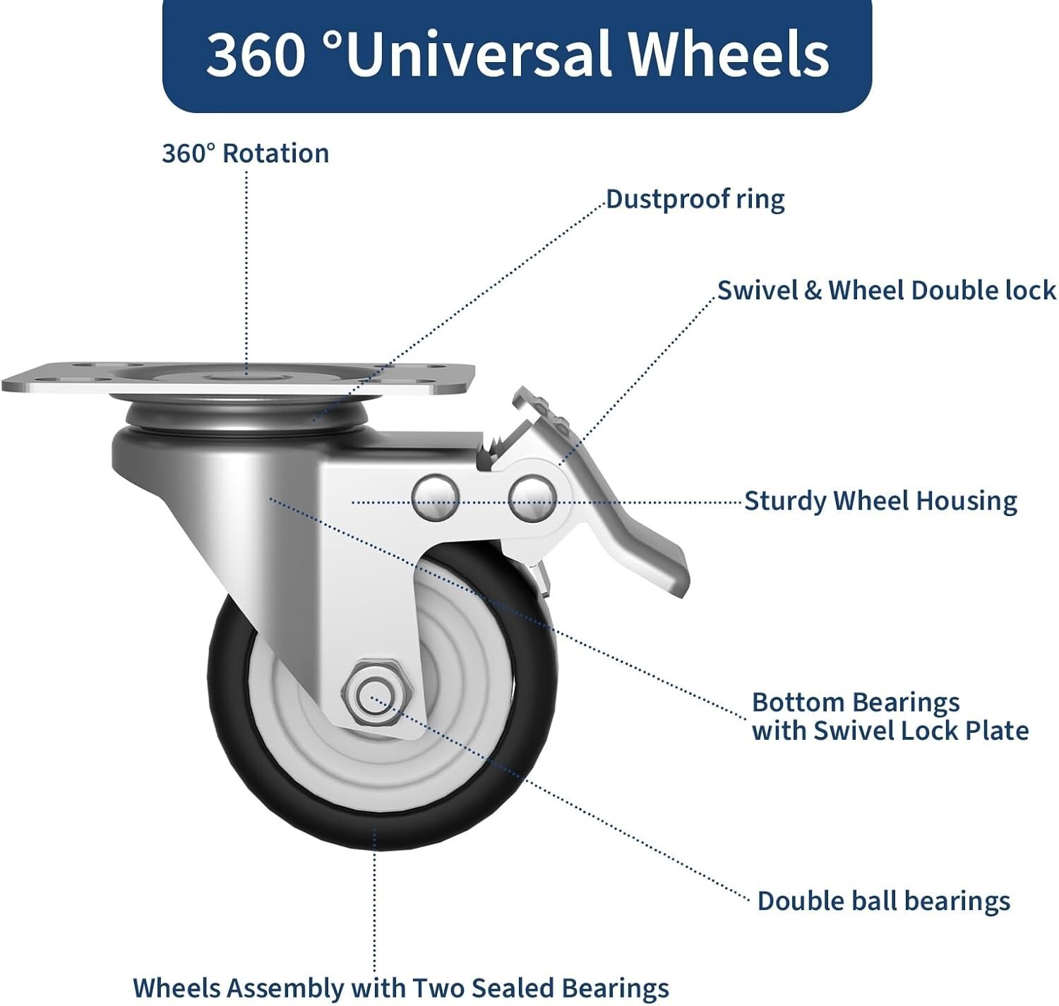 Rolling Tool Chest Tool Lock Storage Cabinet Boxes on Wheels Garage Adjustable