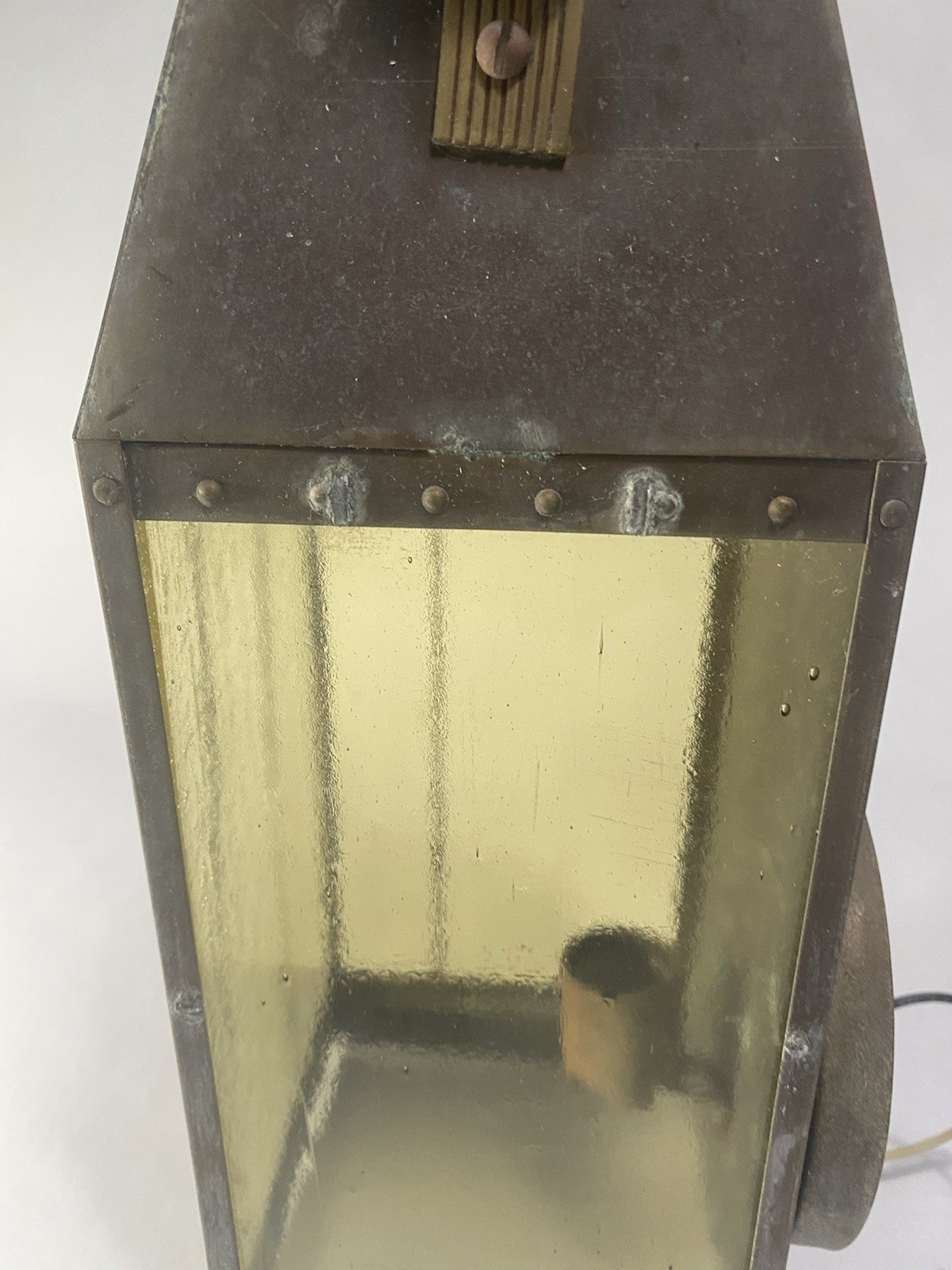 VTG Thomas Industries MOE LIGHT Wall Lantern Copper Patina Outdoor Rustic