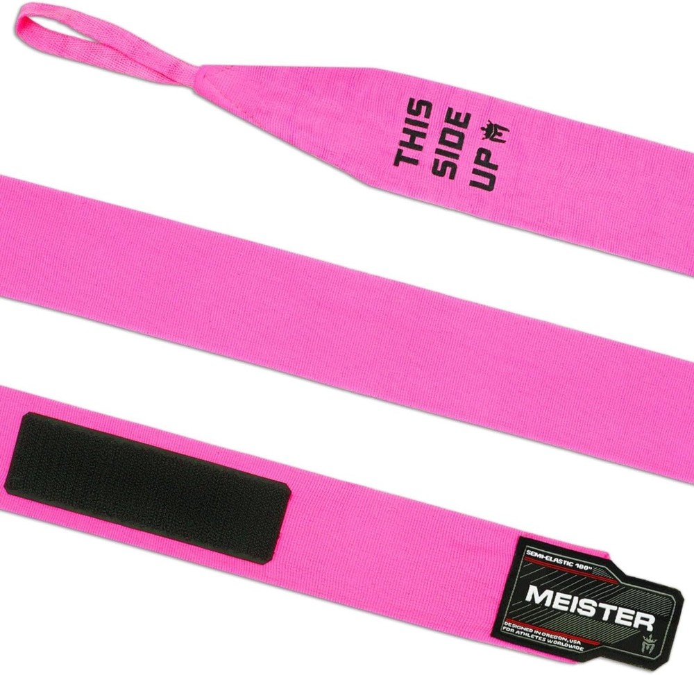 Comfortable 180" Hand Wraps with Hook and Loop for Boxing & MMA Training - Pink