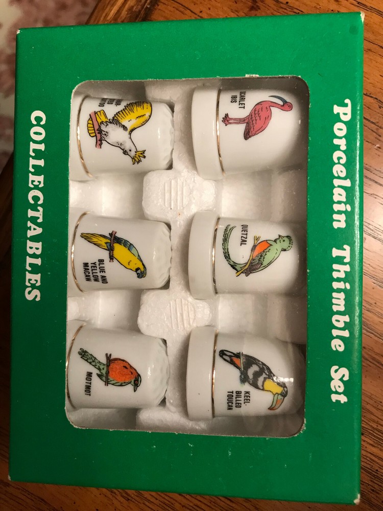 PORCELAIN COLLECTOR THIMBLE SET