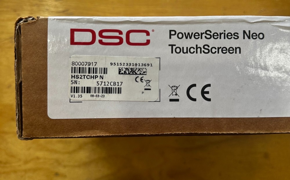 DSC HS2TCHP PowerSeries Neo 7" Hardwired Touchscreen Alarm Keypad