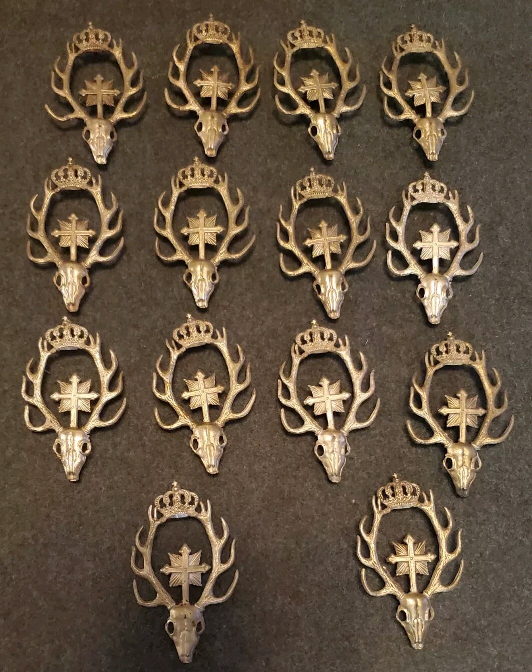 WWI Era German Jägers badge with Bavarian/ Saxony Crown