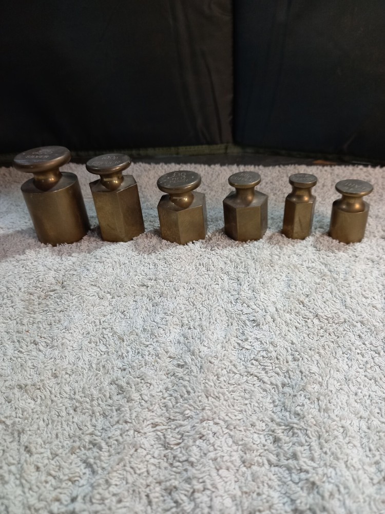 Vintage Brass Weights Post Office
