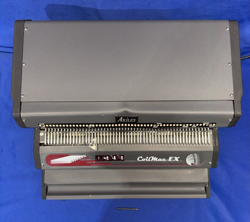 Akiles CoilMac-EX Electric Coil Binding Machine - Local - No Pedal - Powers On