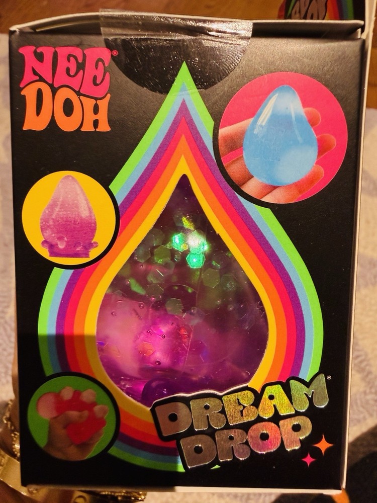 RARE Nee Doh BUNDLE Dream Drop+ Nice Ice Baby+ Nice Cube Super Solid Squish