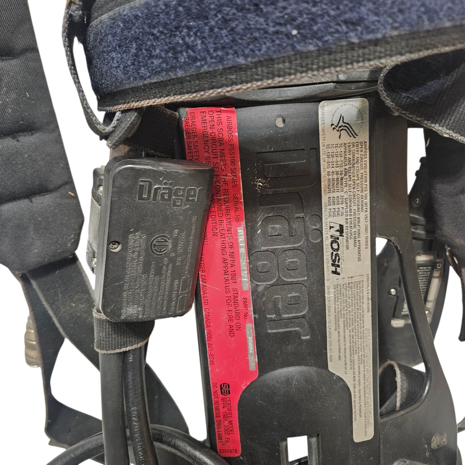 Drager AIRBOSS PSS100 Sentinel SCBA Frame Backpack