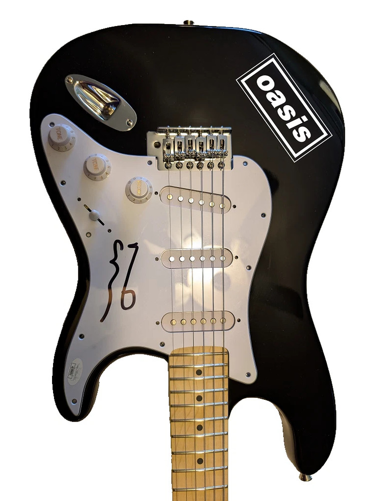 OASIS Neil Gallagher Signed Guitar JSA COA