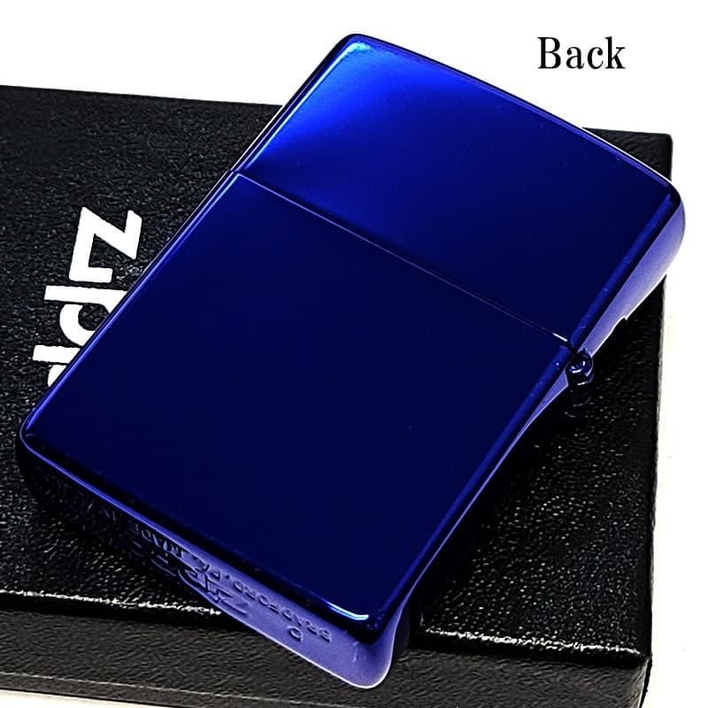 Zippo Metallic Daruma Ion Blue Etching One Sided Processing Lighter Regular