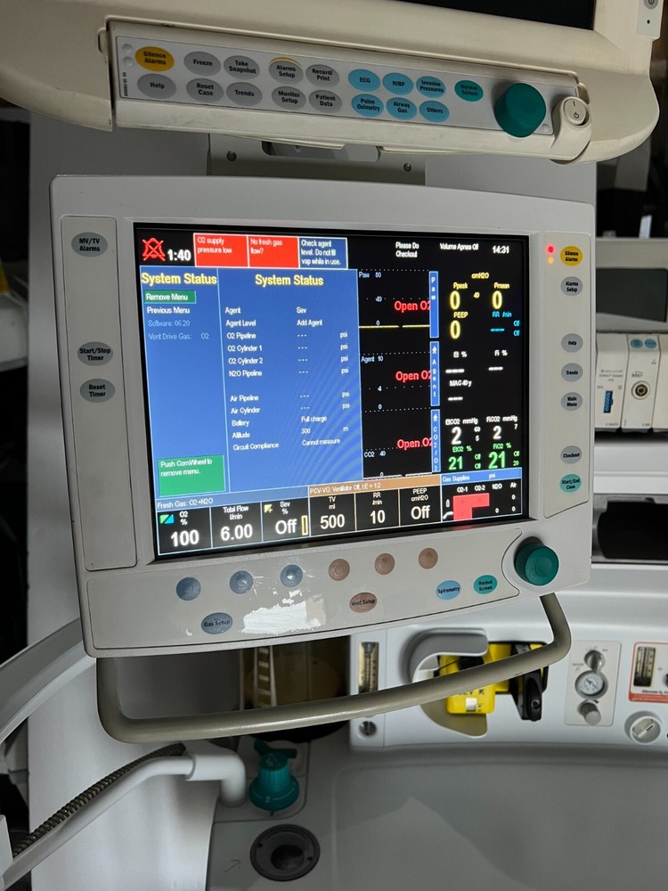 Ge 1011-9000-000 Refurbished Aisys Anesthesia Machine Version 6.20(E882)