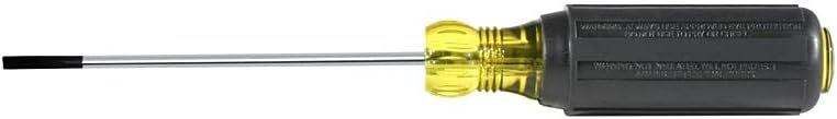 Klein Tools 612-4 Screwdriver, Flat Head Terminal Block Screwdriver, 1/8-Inch