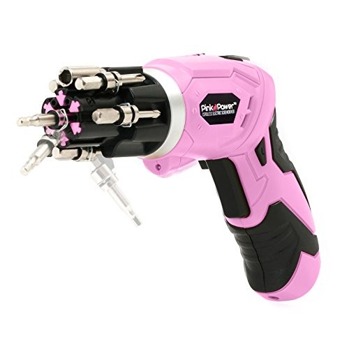 3.6 Volt Rechargeable Cordless Electric Screwdriver Set with Bubble Level