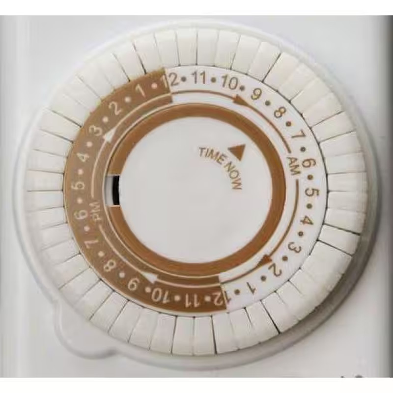 20-Amp 24-Hour In-Wall Programmable Mechanical Timer, White