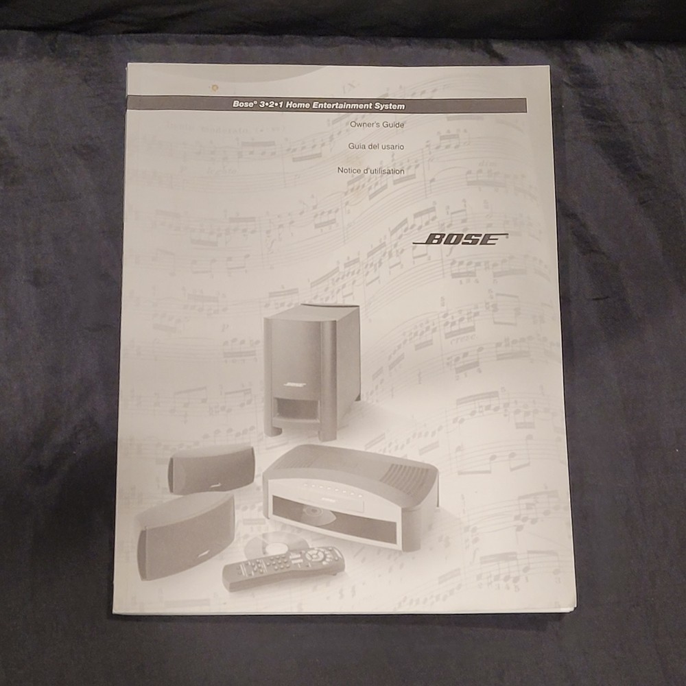Bose 321 Owners Manual Instruction User Guide