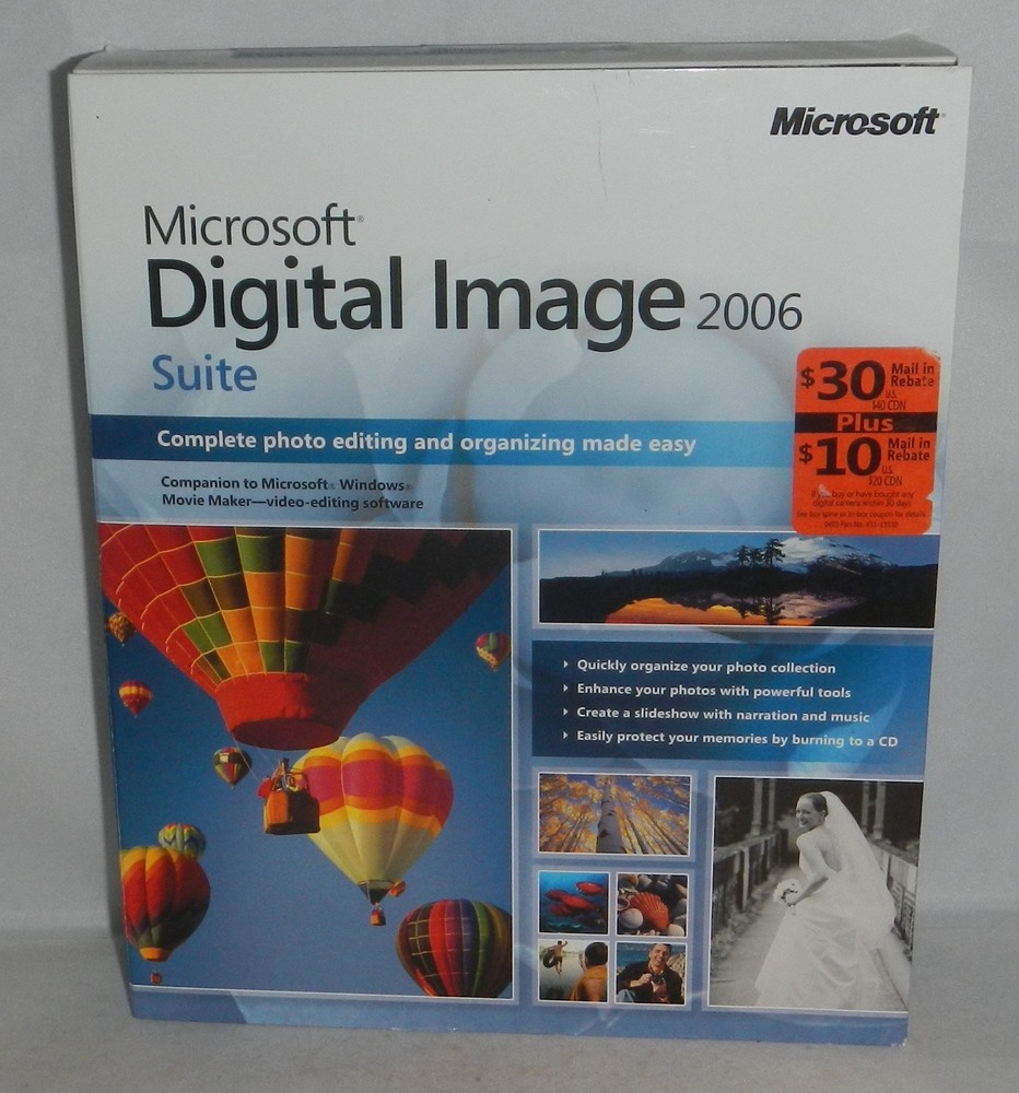 NEW SEALED Microsoft Digital Image Suite 2006 Windows PC Photo Editing Program