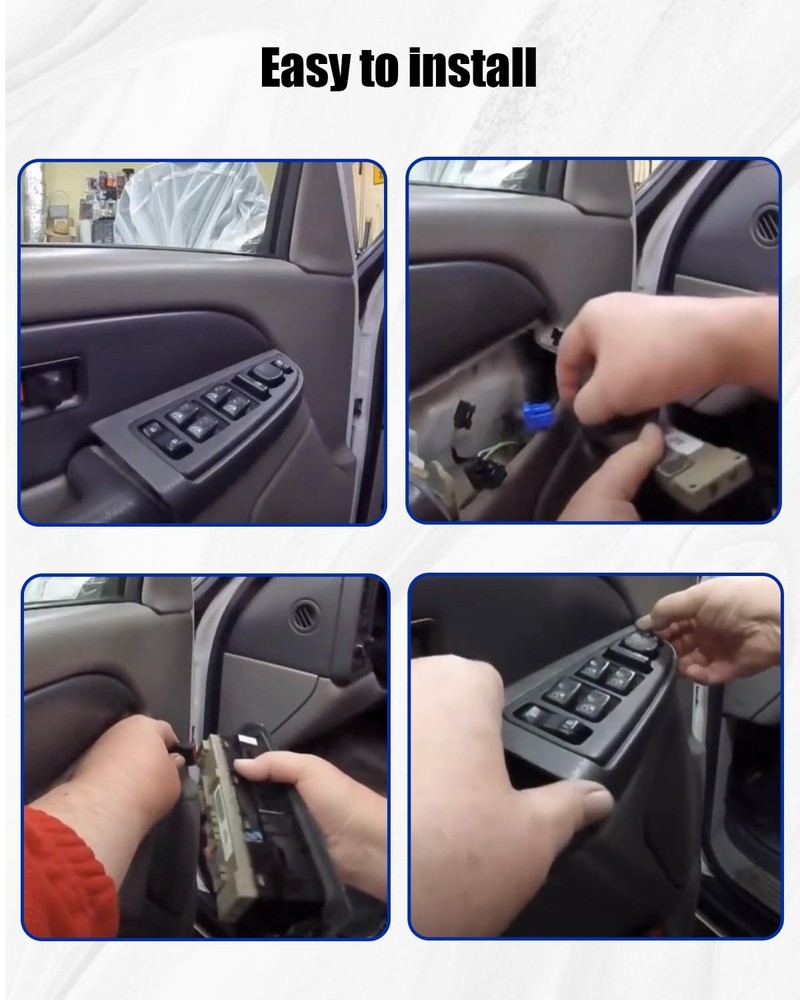 15883318 Master Power Window Switch w/Bezel Front Brown Replace 15883318