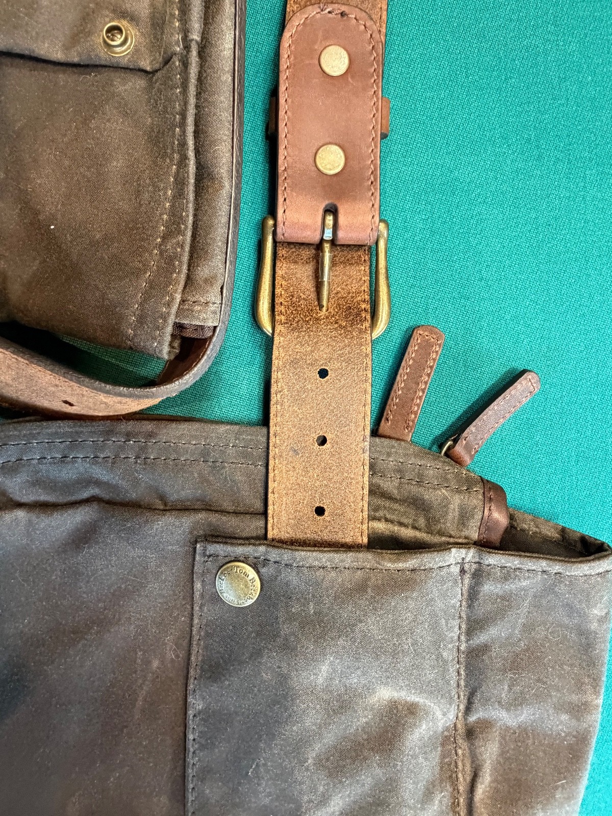 Tom Beckbe Shotgun Shell Pouch Bag - Dark Green Canvas - New and unused